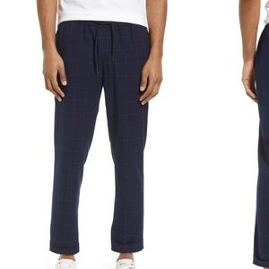 OPEN EDIT Men's E-Waist Plaid Stretch Pants NEW size small